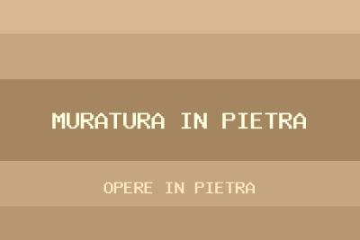 Opere in pietra