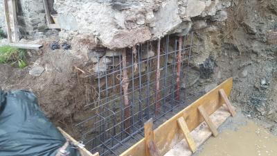 Ristrutturazione con sottomurazione per consolidamento struttura