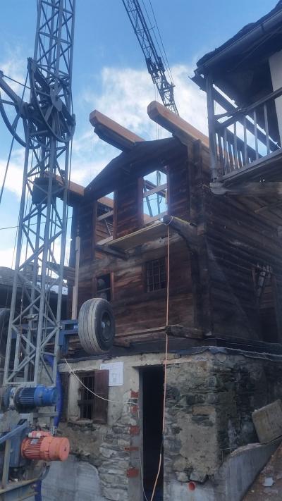 Restauro rascard — sollevamento della struttura